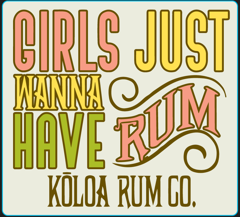 Girls Just Wanna Have Rum Magnet