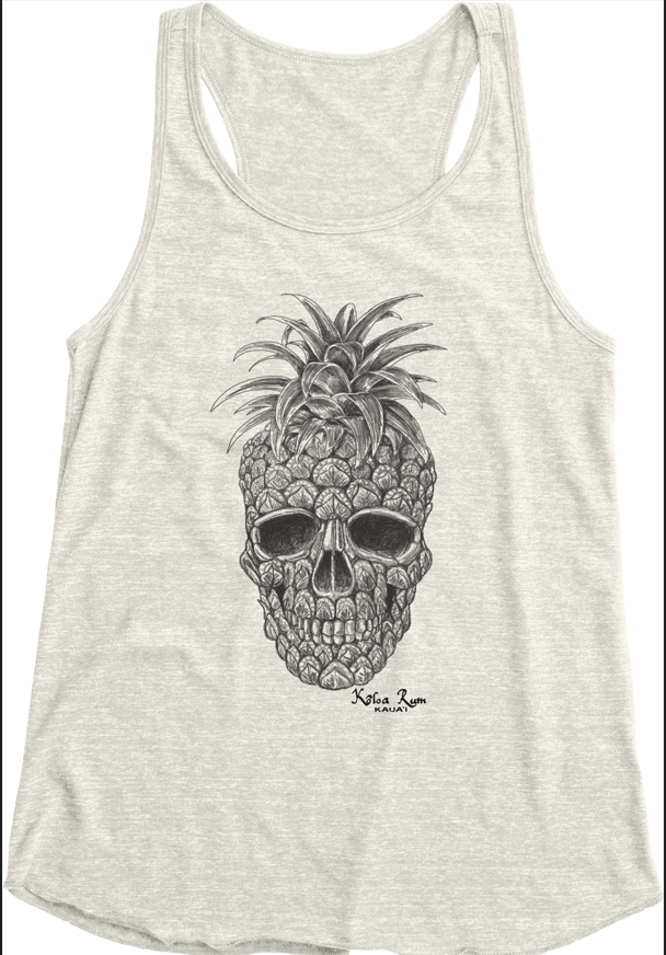 W Pineapple Skull Tank