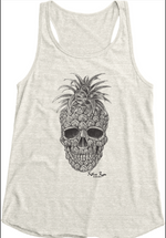 Load image into Gallery viewer, W Pineapple Skull Tank
