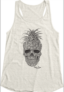 W Pineapple Skull Tank