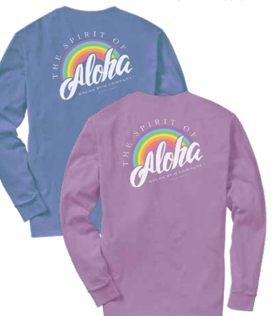 Rainbow Aloha L/S