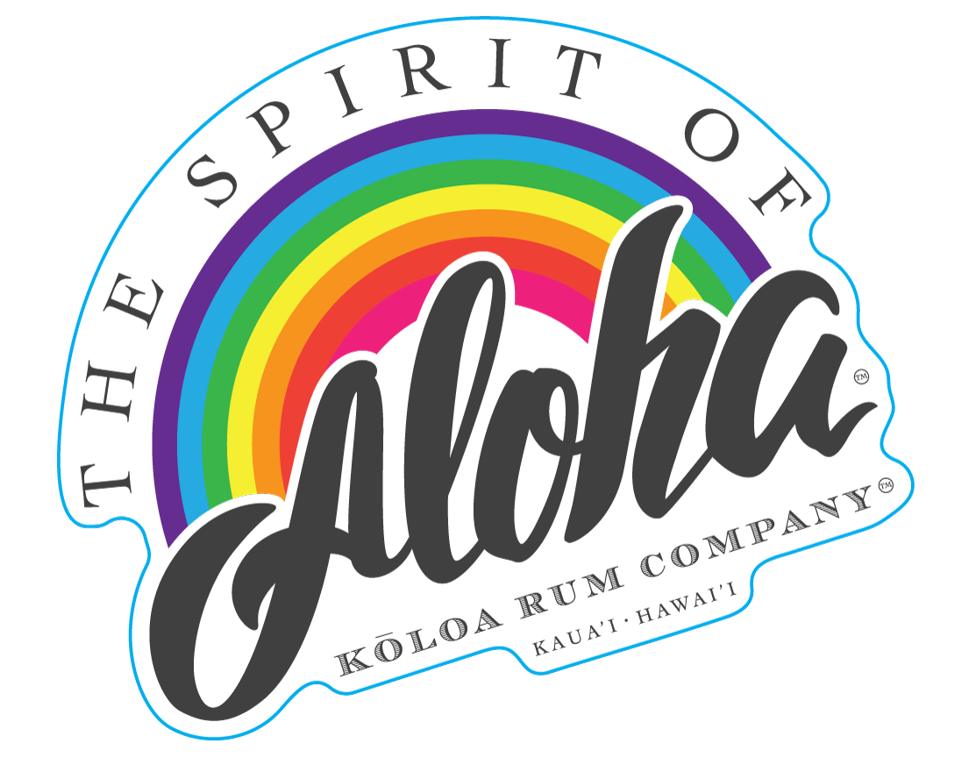 Spirit Of Aloha Rainbow Sticker