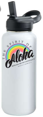 Load image into Gallery viewer, Rainbow Aloha Water Bottle 32oz
